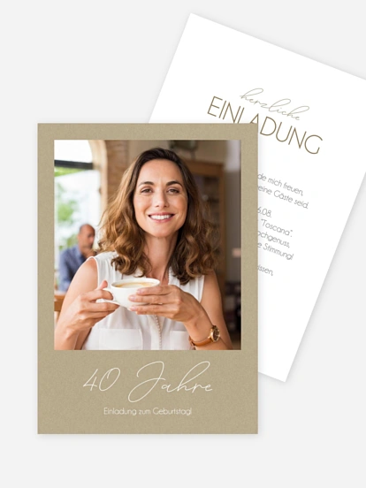 Einladung 40. Geburtstag Klarheit