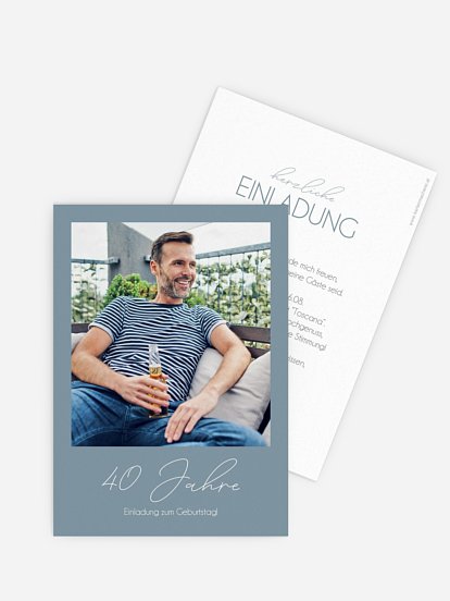 Einladung 40. Geburtstag Klarheit