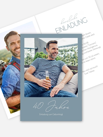 Einladung 40. Geburtstag Klarheit