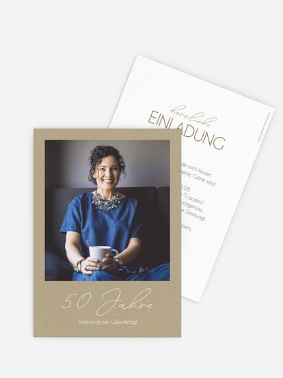 Einladung 50. Geburtstag Klarheit
