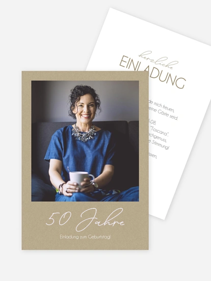 Einladung 50. Geburtstag Klarheit