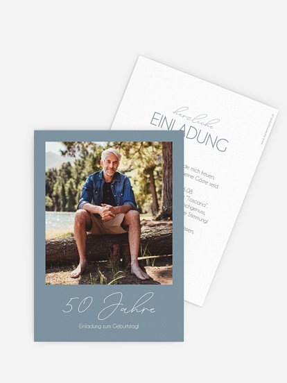 Einladung 50. Geburtstag Klarheit