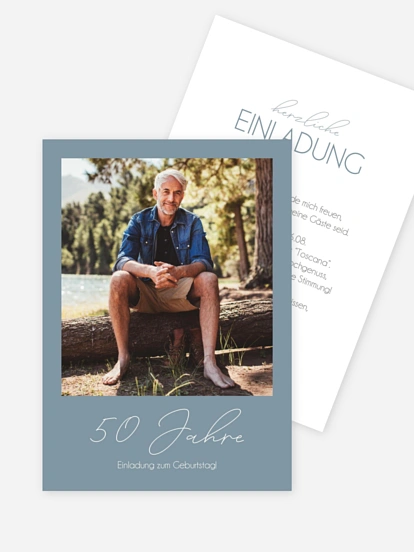 Einladung 50. Geburtstag Klarheit