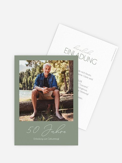 Einladung 50. Geburtstag Klarheit