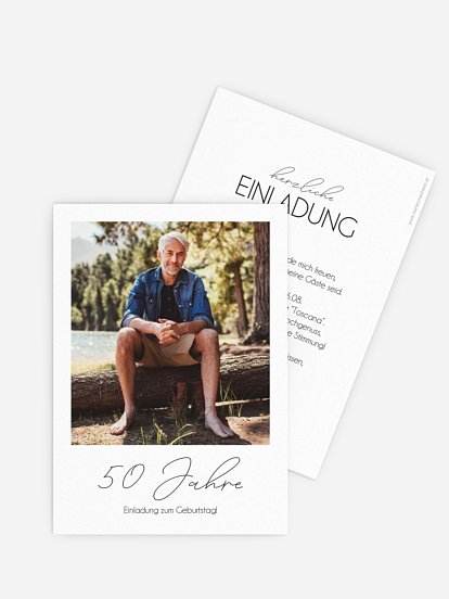 Einladung 50. Geburtstag Klarheit