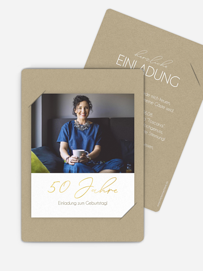 Einladung 50. Geburtstag Klarheit