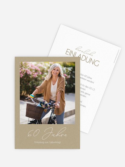 Einladung 60. Geburtstag Klarheit