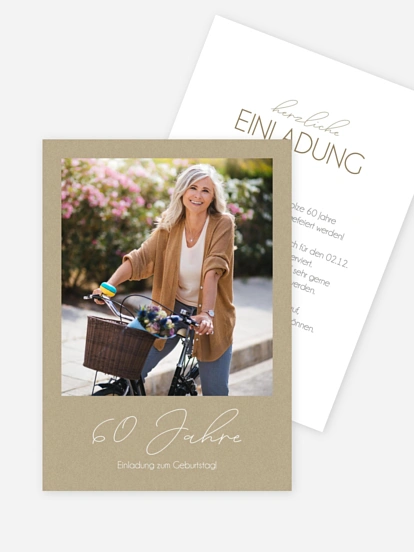 Einladung 60. Geburtstag Klarheit