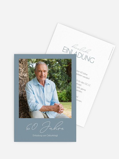 Einladung 60. Geburtstag Klarheit