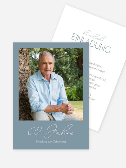 Einladung 60. Geburtstag Klarheit