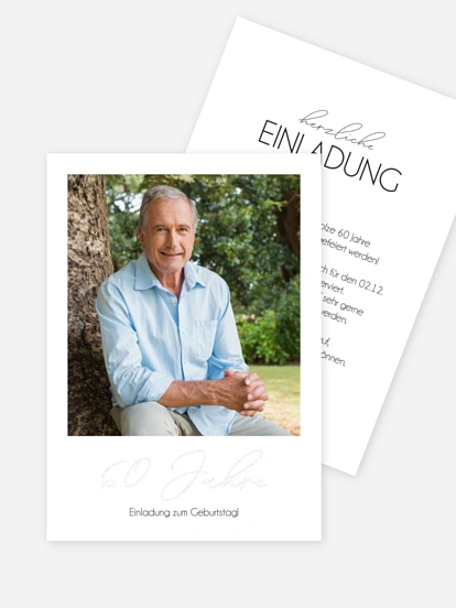 Einladung 60. Geburtstag Klarheit