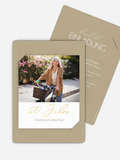 Einladung 60. Geburtstag Klarheit