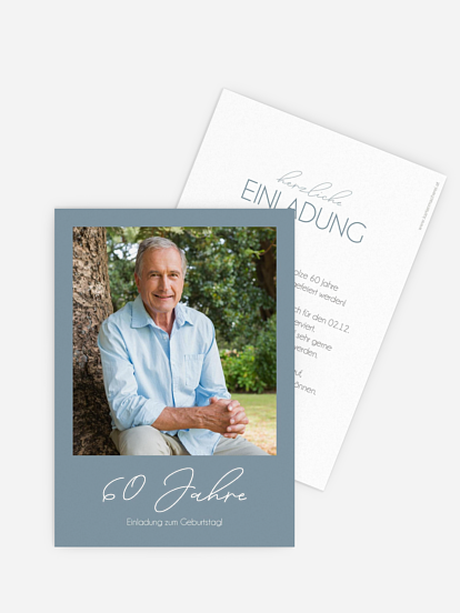 Einladung 60. Geburtstag Klarheit