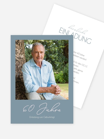 Einladung 60. Geburtstag Klarheit