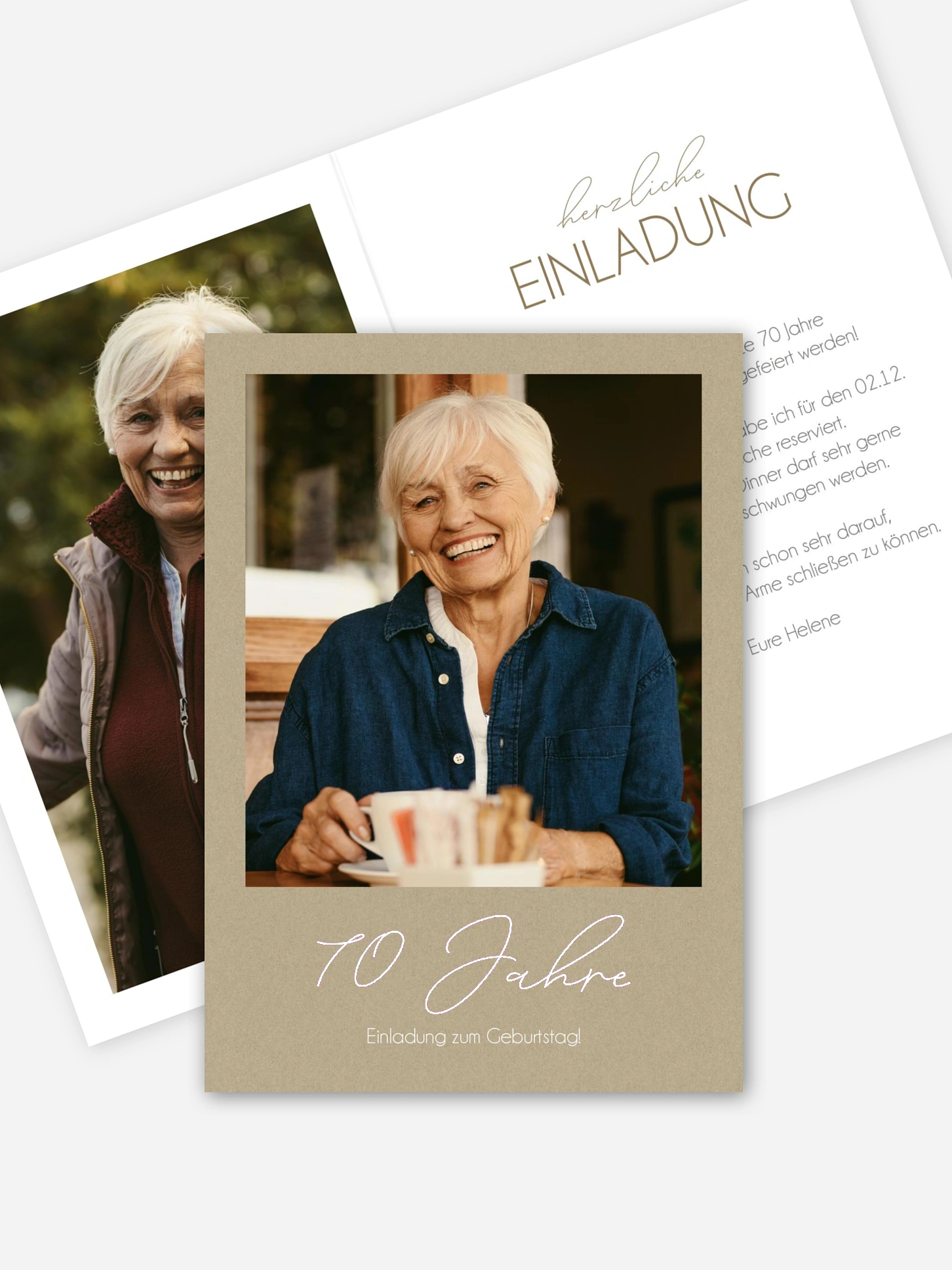 Einladung 70. Geburtstag Klarheit