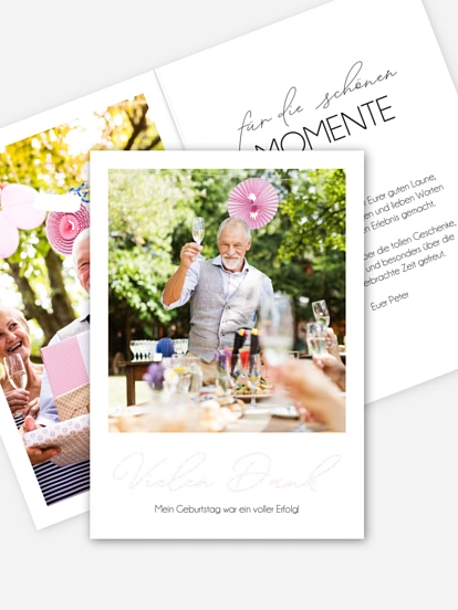 Dankeskarte Geburtstag Klarheit