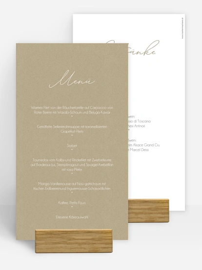 Menükarte Geburtstag Klarheit