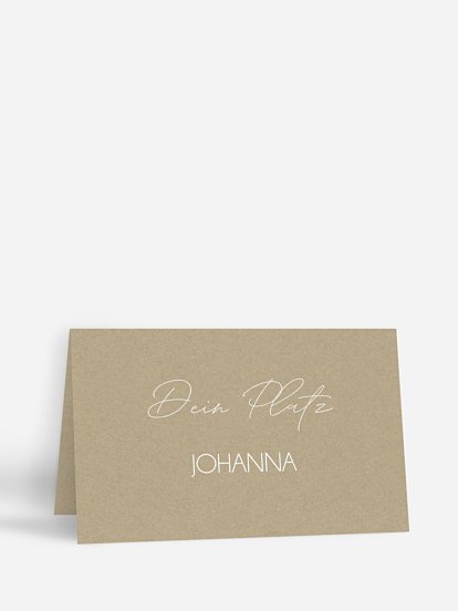 Tischkarte Geburtstag Klarheit