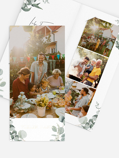 Dankeskarte Geburtstag Eucalyptus Love