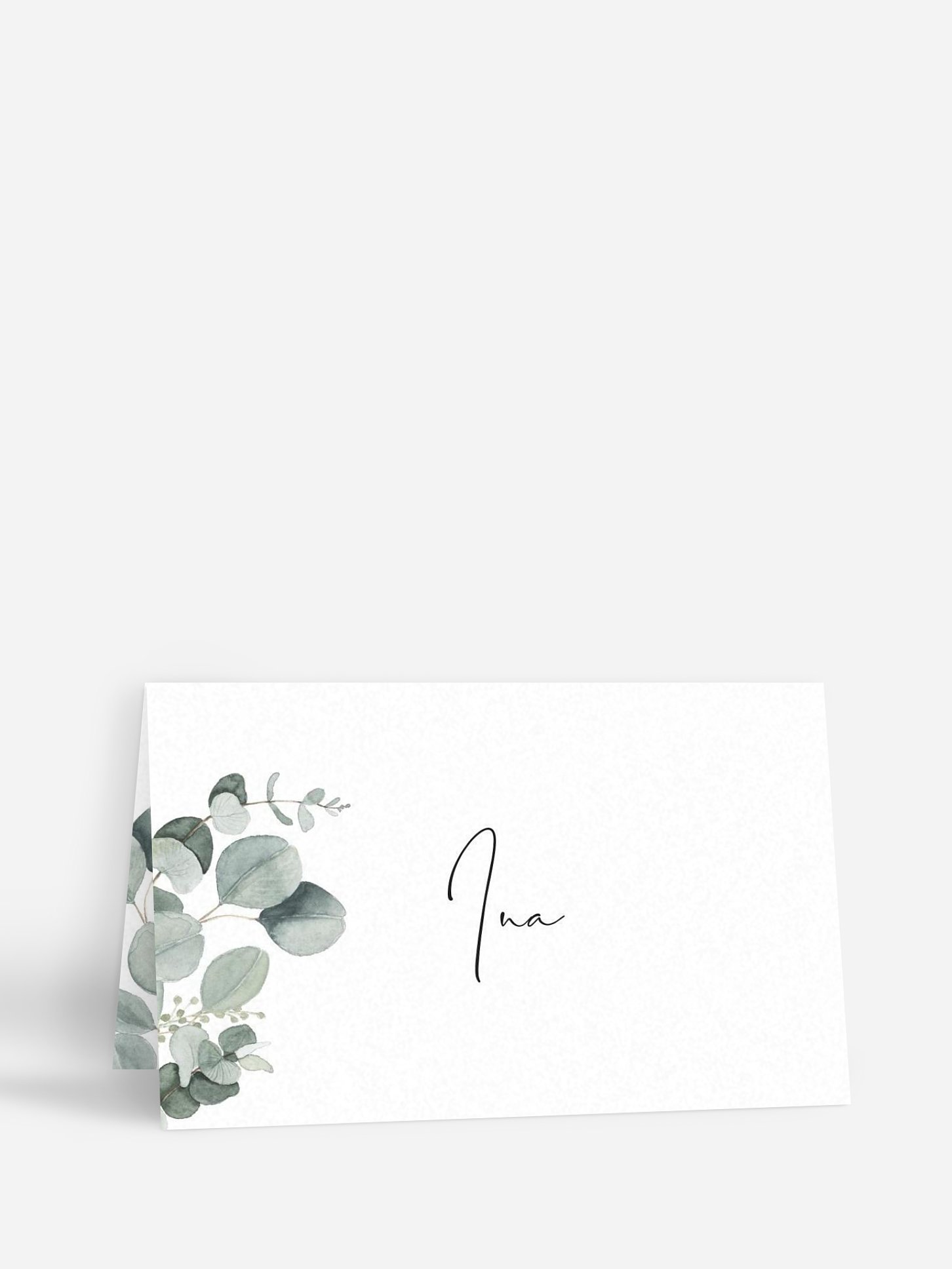 Tischkarte Geburtstag Eucalyptus Love