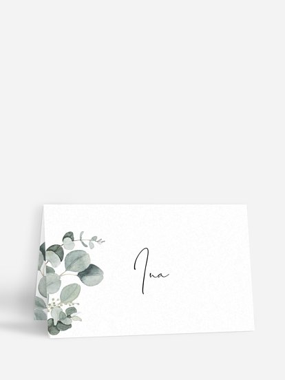 Tischkarte Geburtstag Eucalyptus Love
