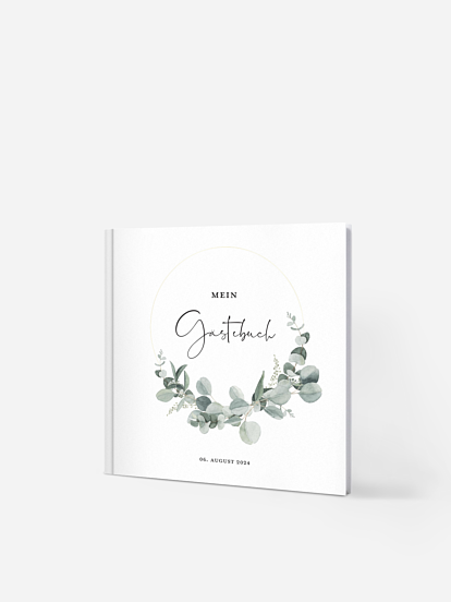 Gästebuch Geburtstag Eucalyptus Love