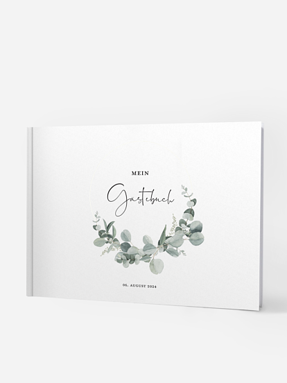 Gästebuch Geburtstag Eucalyptus Love