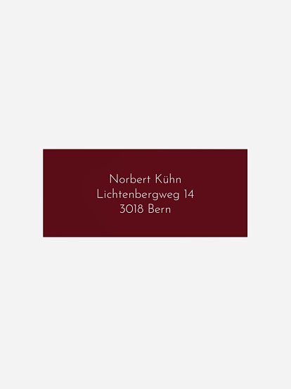 Absenderaufkleber geschäftl. Weihnachten Runde Feier 50