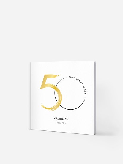 Gästebuch Geburtstag Runde Feier 50