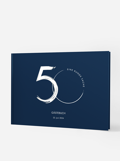 Gästebuch Geburtstag Runde Feier 50