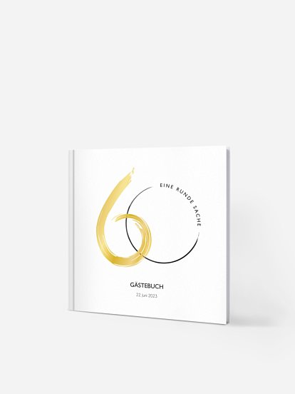 Gästebuch Geburtstag Runde Feier 60