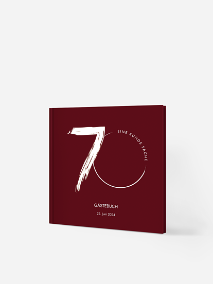 Gästebuch Geburtstag Runde Feier 70