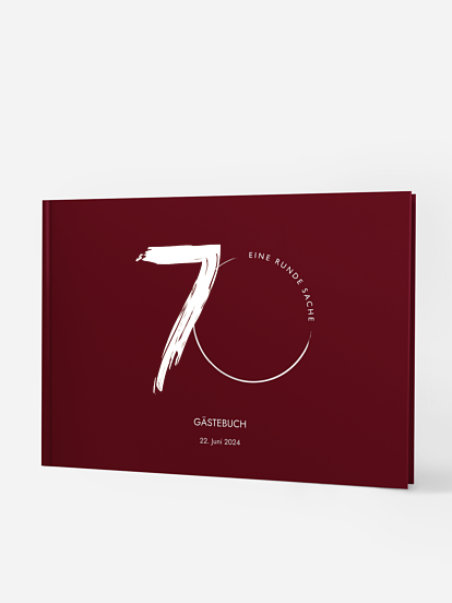 Gästebuch Geburtstag Runde Feier 70