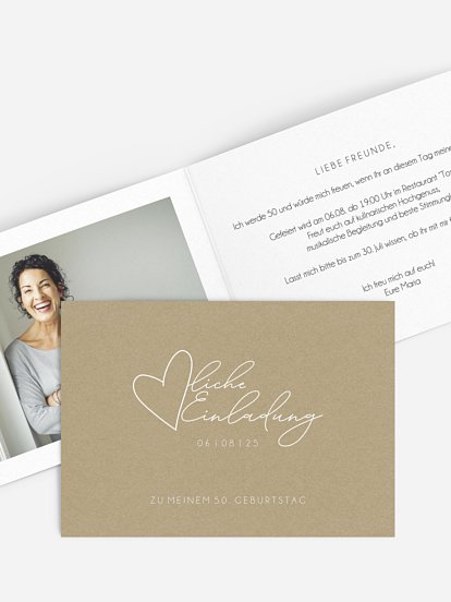 Einladung 50. Geburtstag Herzliche Einladung