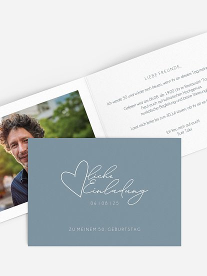 Einladung 50. Geburtstag Herzliche Einladung