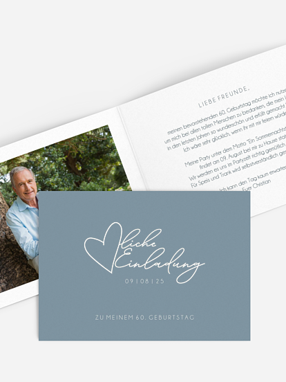 Einladung 60. Geburtstag Herzliche Einladung