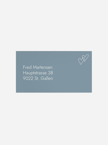 Empfängeraufkleber Geburtstag Herzliche Einladung