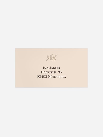 Empfängeraufkleber Geburtstag Blütenspiel