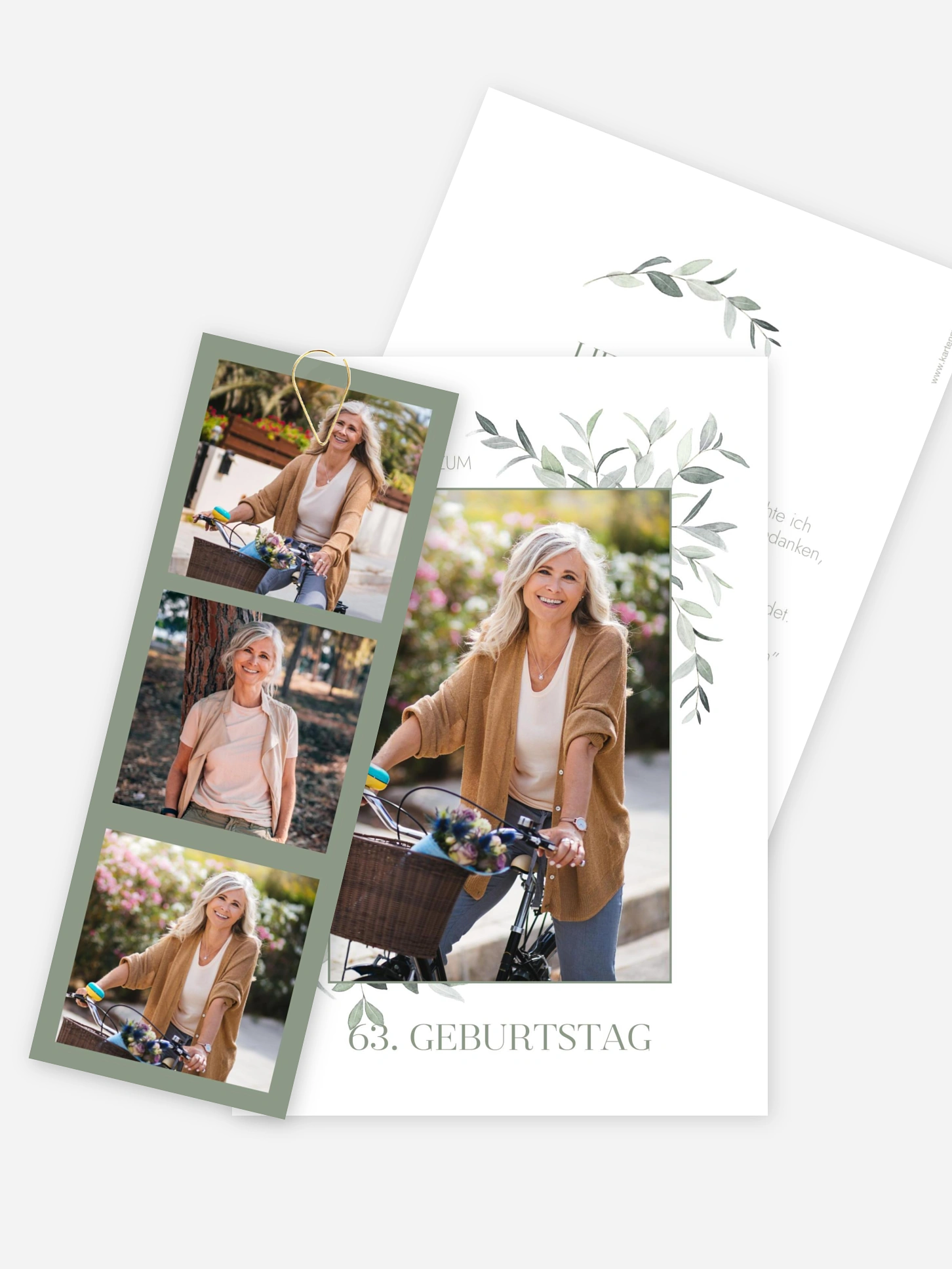Geburtstagseinladung Blätterspiel
