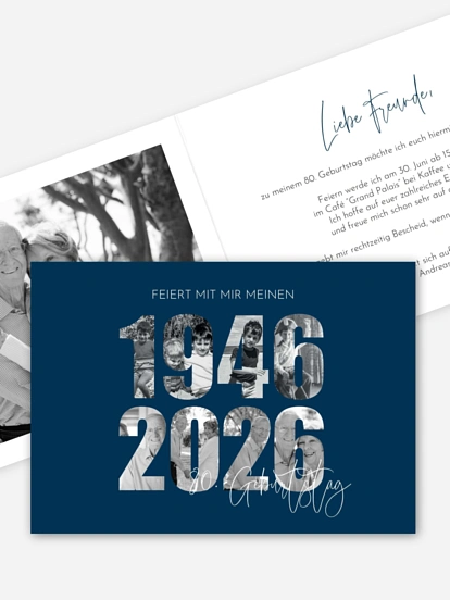 Einladung 80. Geburtstag Jahr