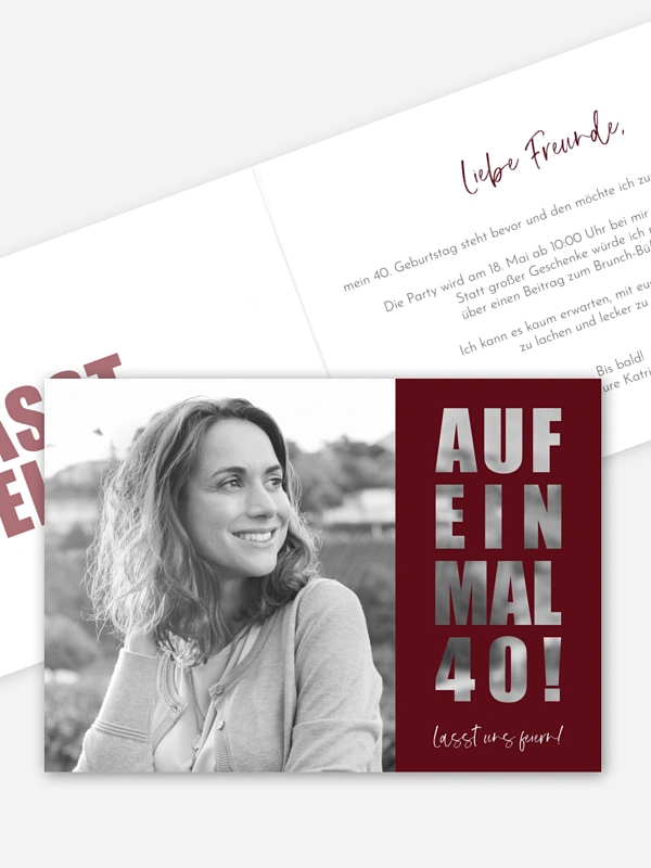 Auf einmal