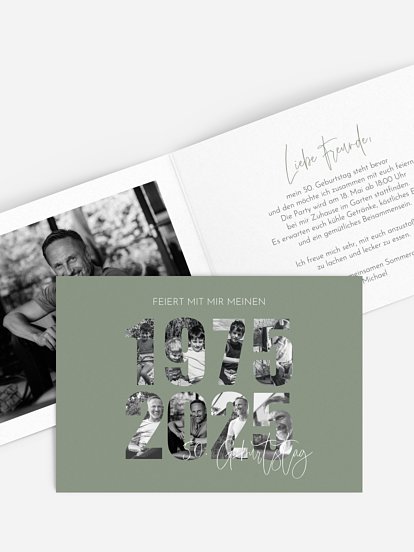 Einladung 50. Geburtstag Jahre