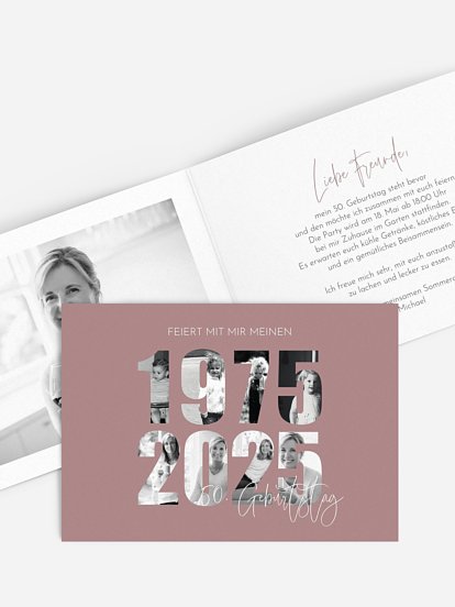 Einladung 50. Geburtstag Jahre