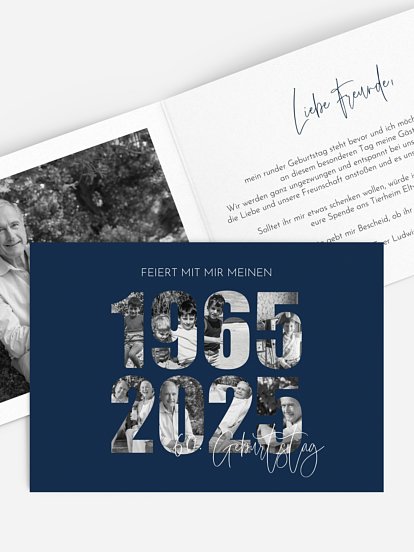 Einladung 60. Geburtstag Jahre