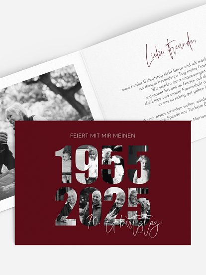 Einladung 70. Geburtstag Jahre