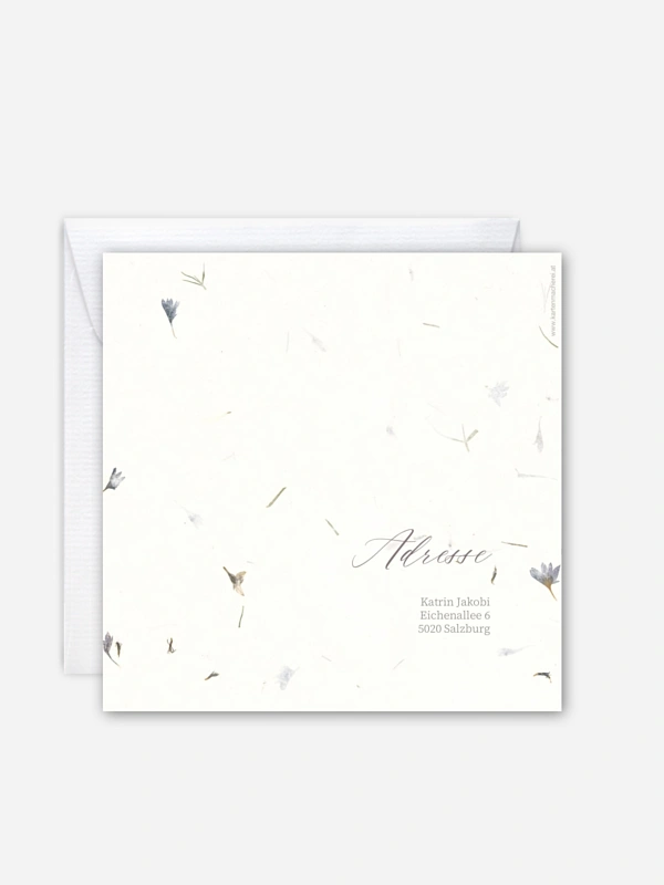 Einladung 50. Geburtstag Dried Flowers
