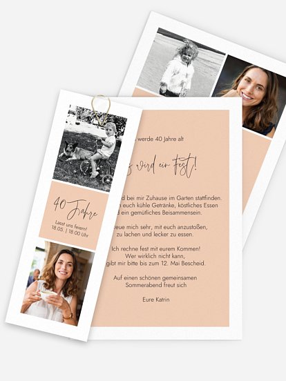 Einladung 40. Geburtstag Special Day