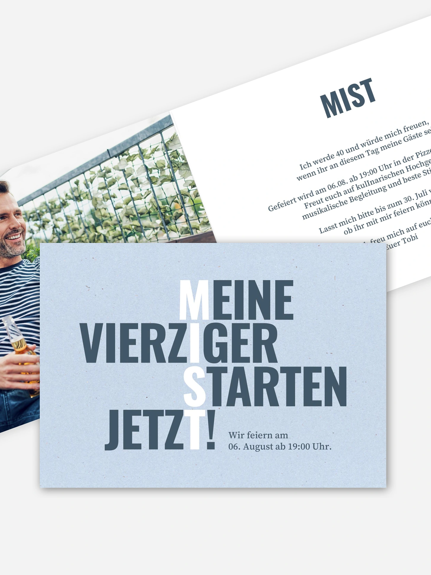 Einladung 40. Geburtstag MIST