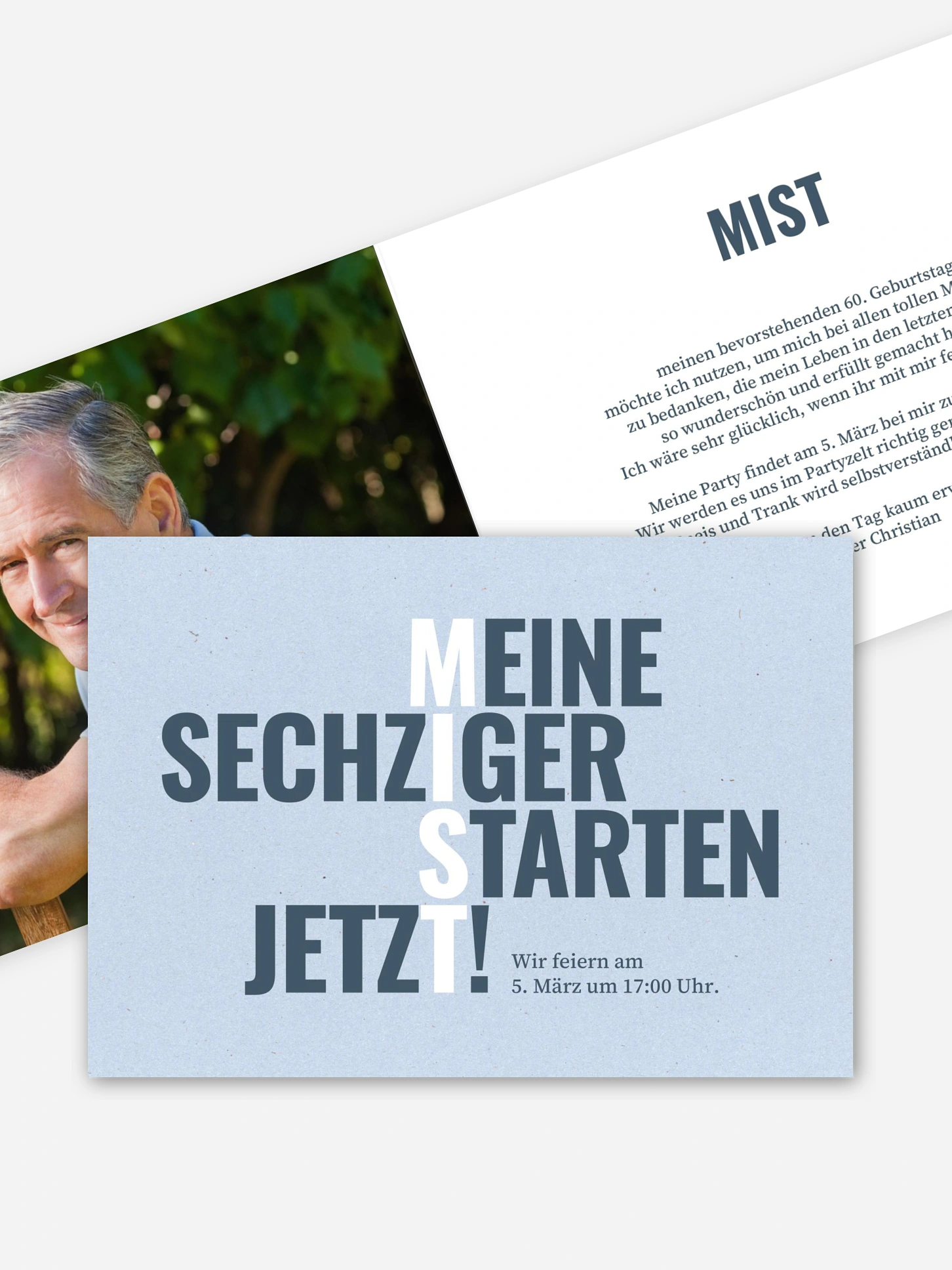 Einladung 60. Geburtstag MIST