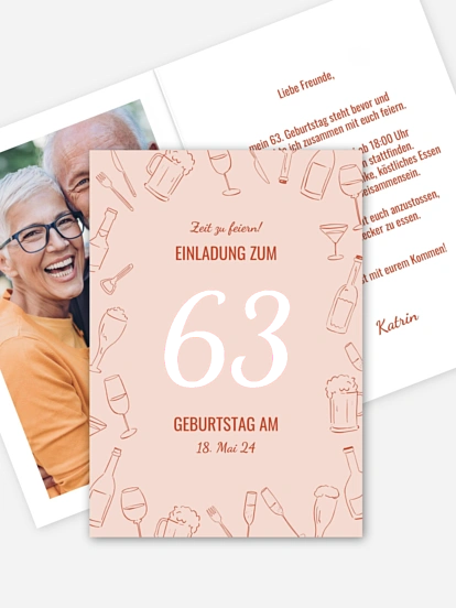 Geburtstagseinladung Party Frame